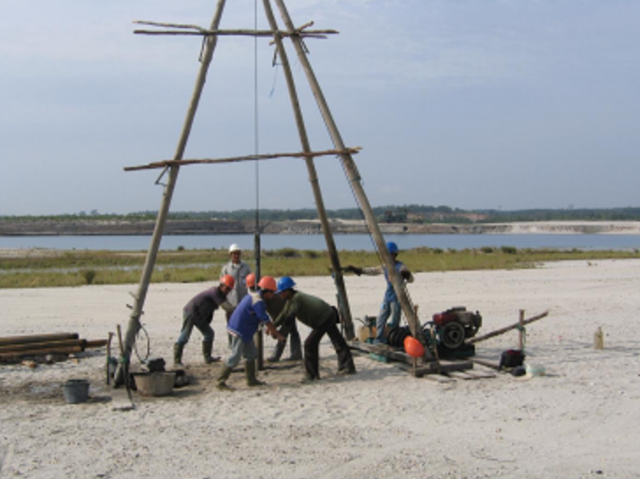 Banka Drilling on Land
